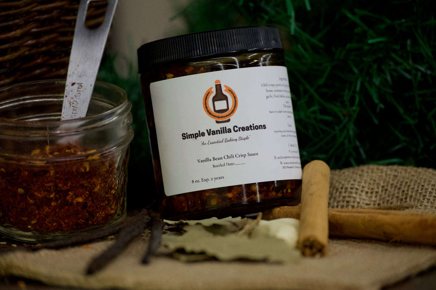 Vanilla Bean Chili Crisps for eggs, meats, stir fries, or noodles